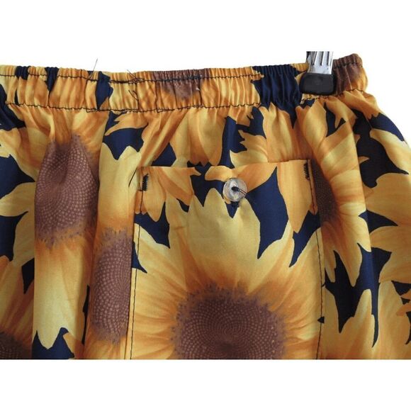 Vintage Soark‎ USA Sunflower Running Shorts Sz M - Picture 4 of 4